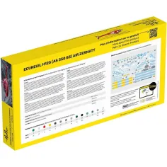 Maquette hélicoptère Ecureuil H125 - As 350 B3 - Air Zermatt 1:48 - Heller 80490 2