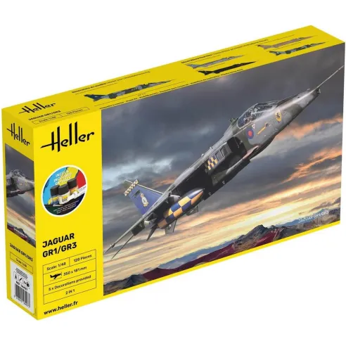 Maquette avion Jaguar GR1/GR3 1:48 - Starter Kit - Heller 56427