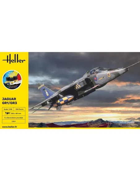 Maquette avion Jaguar GR1/GR3 1:48 - Starter Kit - Heller 56427
