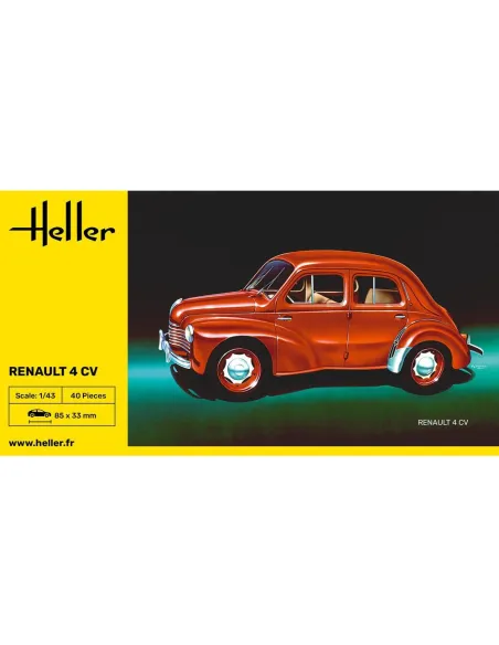 Maquette voiture Renault 4 Cv 1:43 - Heller 80174
