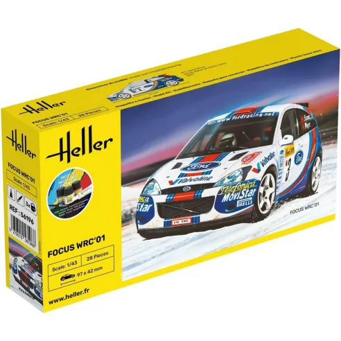 Maquette voiture Focus Wrc'01 1:43 - Starter Kit - Heller 56196