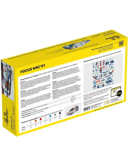 Maquette voiture Focus Wrc'01 1:43 - Starter Kit - Heller 56196