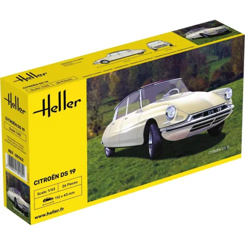 Maquette voiture Citroen Ds 19 1:43 - Heller 80162