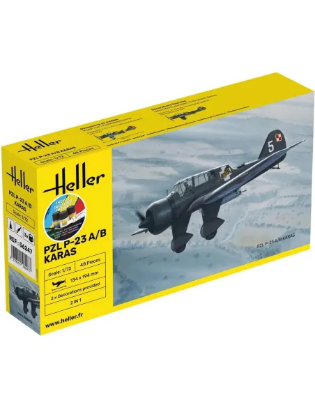 Pzl 23 Karas 1:72 - Starter Kit - Heller 56247