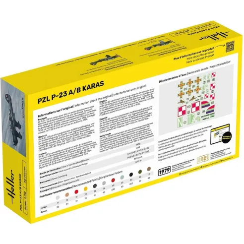 Pzl 23 Karas 1:72 - Starter Kit - Heller 56247