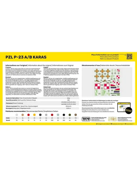 Pzl 23 Karas 1:72 - Starter Kit - Heller 56247