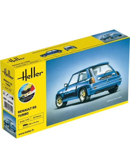 Maquette de voiture Renault R5 Turbo 1/43 - Starter Kit - Heller 56150