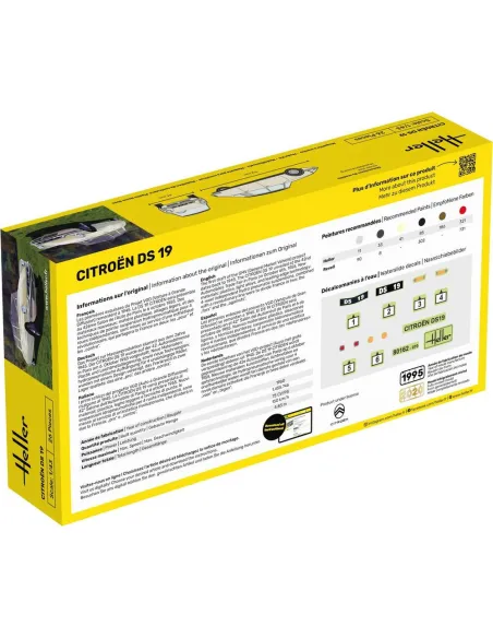 Maquette voiture Citroen Ds 19 1:43 - Heller 80162