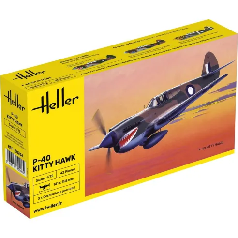 Maquette avion 40 Kitty Hawk 1:72 - Heller 80266