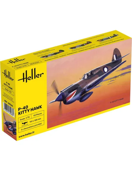 Maquette avion 40 Kitty Hawk 1:72 - Heller 80266