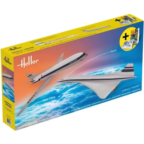 Caravelle + Concorde 1:100 - Heller 50333