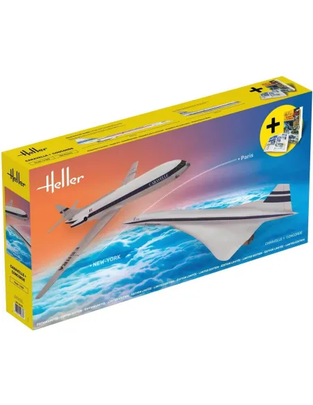 Caravelle + Concorde 1:100 - Heller 50333