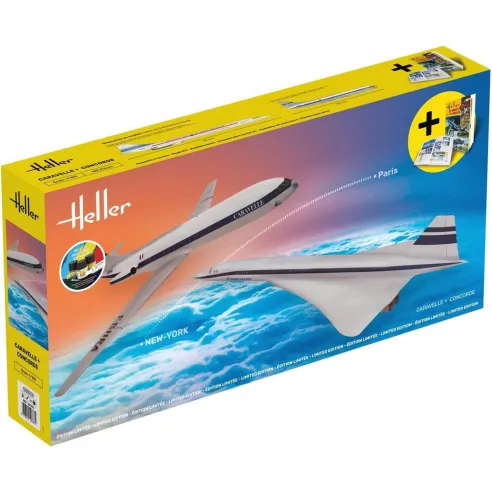 Caravelle + Concorde 1:100 - Starter Kit - Heller 52333