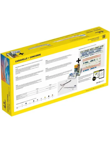 Caravelle + Concorde 1:100 - Starter Kit - Heller 52333
