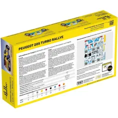 Maquette voiture Peugeot 205 Turbo Rally 1:43 - Starter Kit - Heller 56189 2