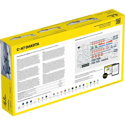Maquette avion 47 Dakota 1:72 - Heller 30372