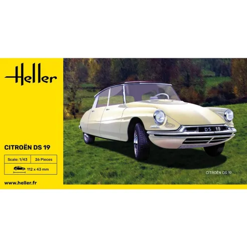 Maquette voiture Citroen Ds 19 1:43 - Heller 80162