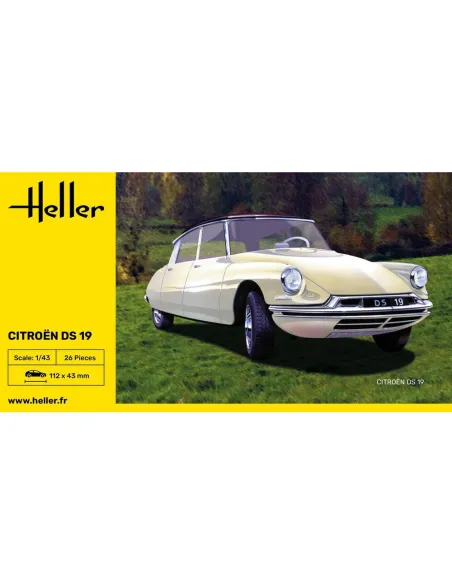 Maquette voiture Citroen Ds 19 1:43 - Heller 80162