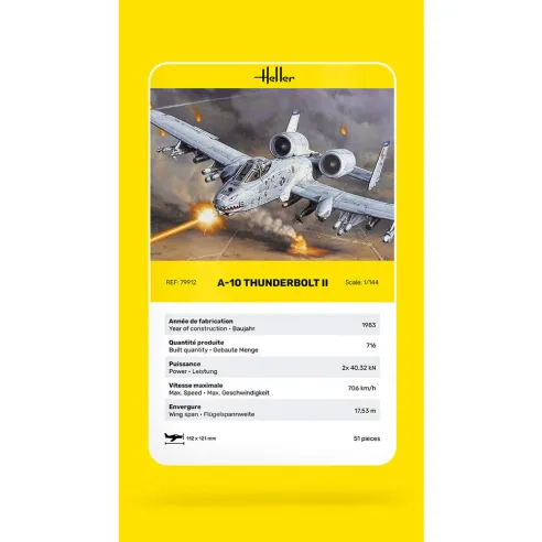 Maquette avion 10 Thunderbolt Ii 1:144 - Heller 79912