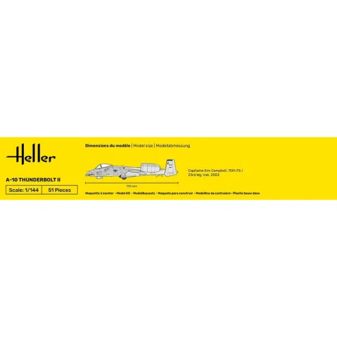 Maquette avion 10 Thunderbolt Ii 1:144 - Heller 79912