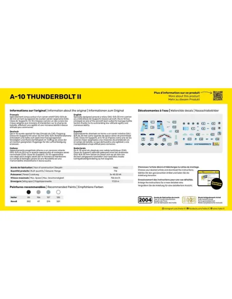 Maquette avion 10 Thunderbolt Ii 1:144 - Heller 79912