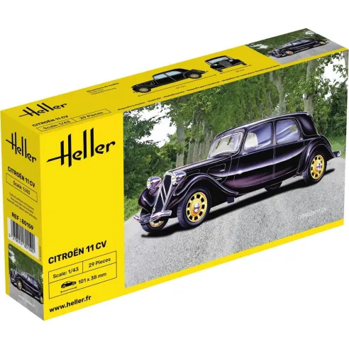 Maquette voiture Citroen 11 Cv 1:43 - Heller 80159