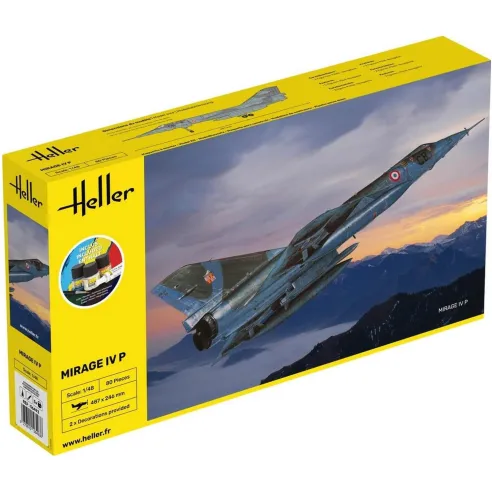 Maquette avion militaire Mirage Iv P 1:48 - Starter Kit - Heller 56493