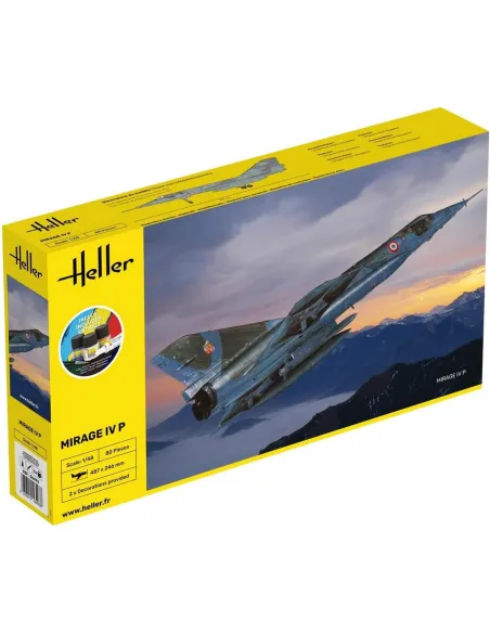 Maquette avion militaire Mirage Iv P 1:48 - Starter Kit - Heller 56493