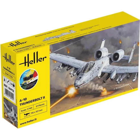 Maquette avion militaire A-10 Thunderbolt Ii 1:144 - Starter Kit - Heller 56912