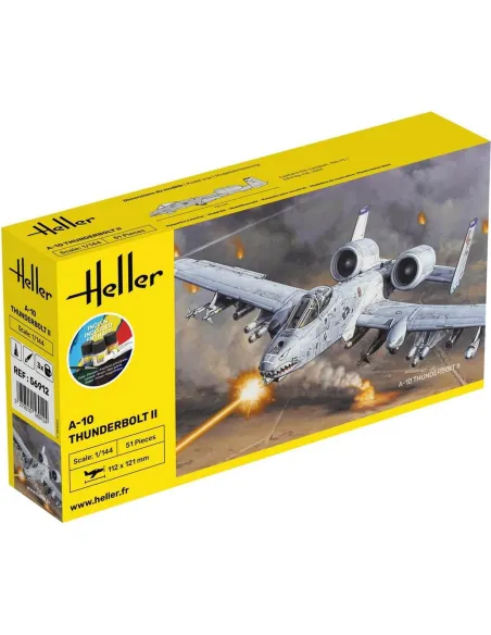 Maquette avion militaire A-10 Thunderbolt Ii 1:144 - Starter Kit - Heller 56912
