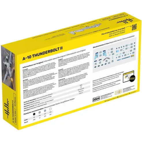 Maquette avion militaire A-10 Thunderbolt Ii 1:144 - Starter Kit - Heller 56912