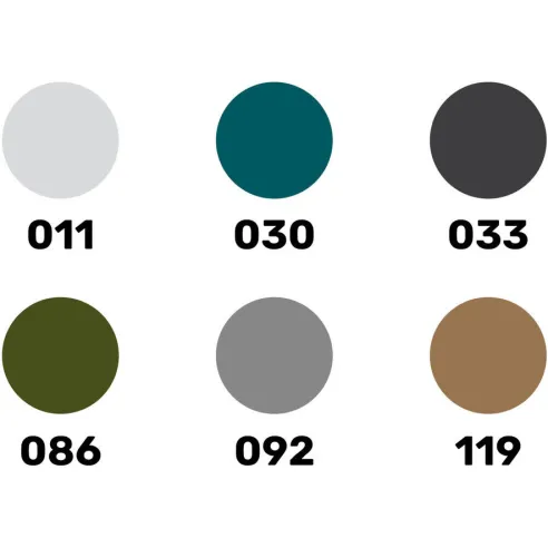 Peinture à maquette acrylique Colour Set Military Acrylic 6 x 12 ml + Brush - Heller 9400