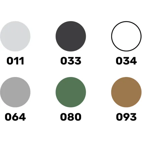 Peinture à maquette acrylique Colour Set Military Aircraft Acrylic 6 x 12 ml + Brush - Heller 9402