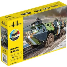 Maquette véhicule militaire Vab 4x4 Ukraine 1:35 - Starter Kit - Heller 57130