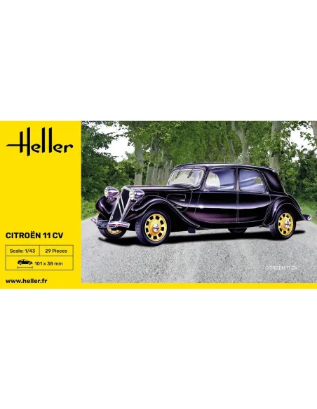 Maquette voiture Citroen 11 Cv 1:43 - Heller 80159