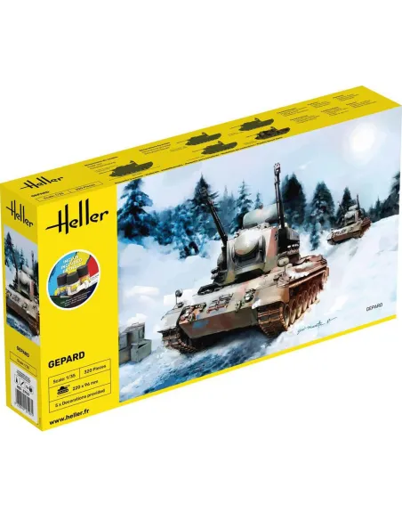 Maquette char Gepard 1:35 - Starter Kit - Heller 57127