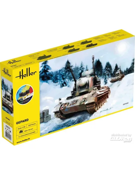 Maquette char Gepard 1:35 - Starter Kit - Heller 57127