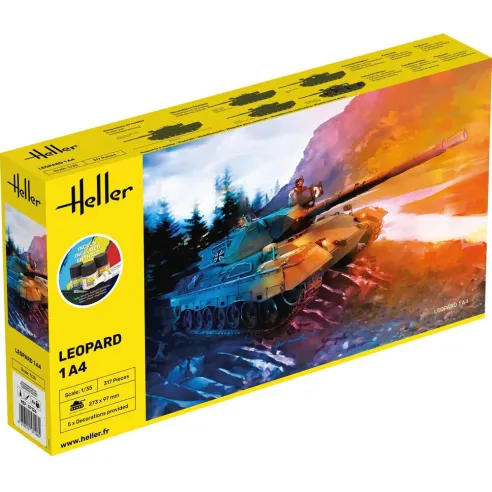 Maquette Char Leopard 1A4 1:35 - Starter Kit - Heller 57126