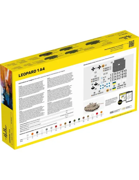 Maquette Char Leopard 1A4 1:35 - Starter Kit - Heller 57126