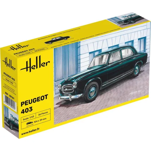 Maquette voiture Peugeot 403 1:43 - Heller 80161