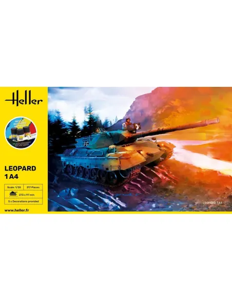 Maquette Char Leopard 1A4 1:35 - Starter Kit - Heller 57126
