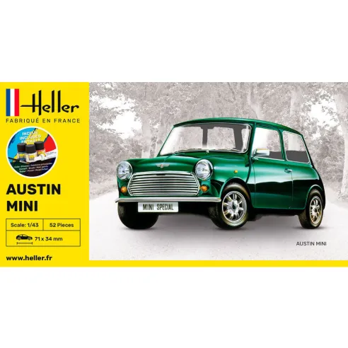 Maquette voiture Mini 1:43 - Starter Kit - Heller 56153