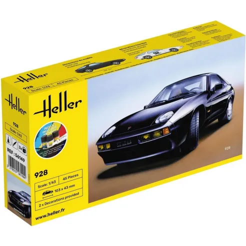 Maquette voiture 928 1:43 - Starter Kit - Heller 56149