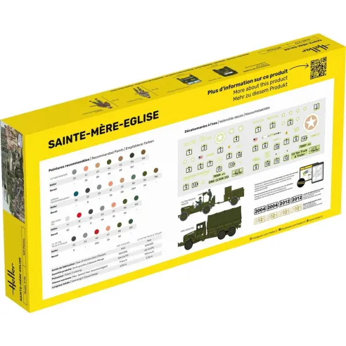 Maquettes et figurines militaires Sainte-Mère-Eglise 1:72 - Starter Kit - Heller 52327