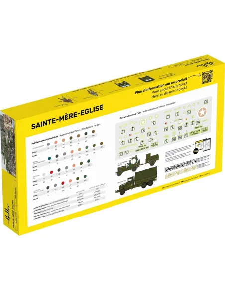 Maquettes et figurines militaires Sainte-Mère-Eglise 1:72 - Starter Kit - Heller 52327