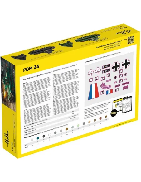 Maquette char FCM36 1:35 - Starter Kit - Heller 35322