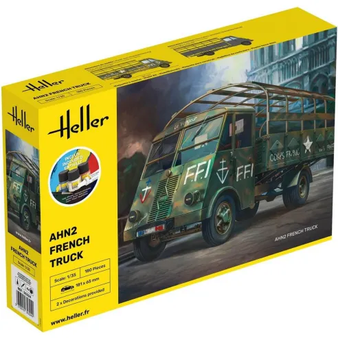 Maquette véhicule militaire AHN2 French Truck 1:35 - Starter Kit - Heller 35324