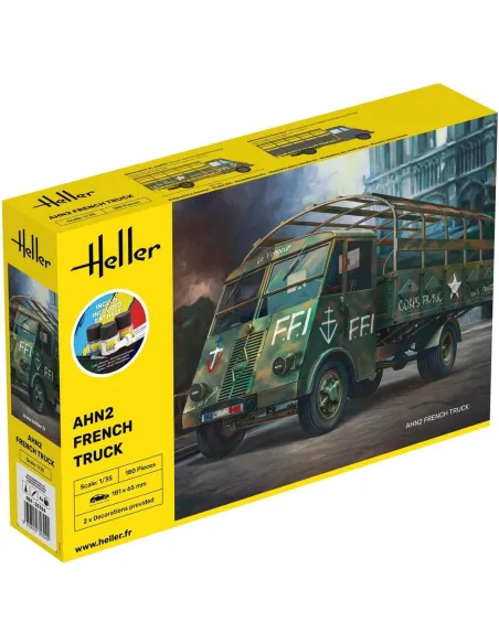 Maquette véhicule militaire AHN2 French Truck 1:35 - Starter Kit - Heller 35324
