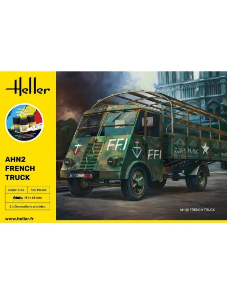 Maquette véhicule militaire AHN2 French Truck 1:35 - Starter Kit - Heller 35324