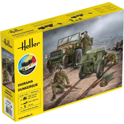 Maquette militaire Diorama Dunkerque 1:35 - Starter Kit - Heller 35326